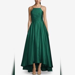 Green Satin Betsy & Adam Dress